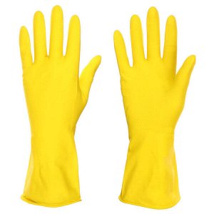 Перчатки резиновые желтые, XL, VETTA