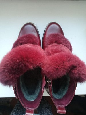 Зимние ботинки натуральные