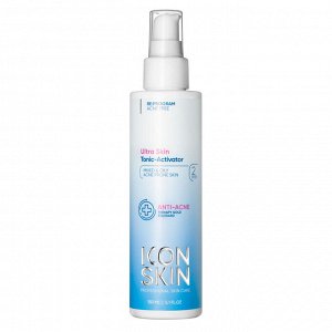 ICON SKIN RE:PROGRAM ACNE FREE Тоник-активатор очищающий Ultra Skin для комбинированной и жирной кожи, 150 мл