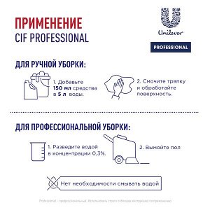 NEW ! Cif Professional дезинфицирующее моющее средство концентрированное 5 л