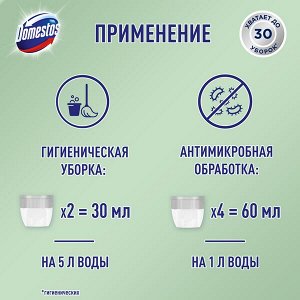 NEW ! Domestos гель-концентрат для пола, Лимон и мята 1 л