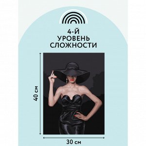 Картина по номерам на холсте ТРИ СОВЫ ""Высокая мода"", 30*40, с акриловыми красками и кистями