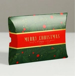 Коробка сборная фигурная «Merry cristmas», 11 × 8 × 2 см