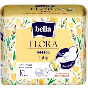 Прокладки гигиенические впитывающие Flora Тюльпан 10 шт./уп.