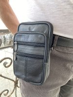 Сумочка , кошелек, портмоне на ремень,на плечо мужской - воловья кожа