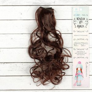 Волосы - тресс для кукол «Кудри» длина волос: 40 см, ширина: 50 см, №6А