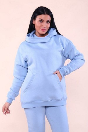 Костюм с начесом стиль oversize - XXI - 399 - голубой