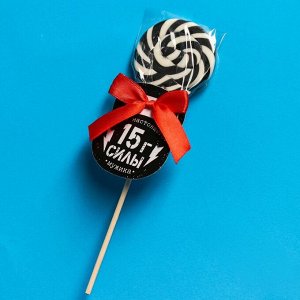 Леденец на палочке «15 г силы», вкус: кола, 15 г.