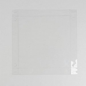 Коробка для кондитерских изделий с PVC-крышкой «8 марта», 21 х21 х 3 см