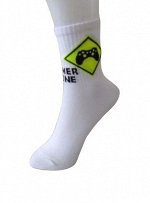 Nature Socks 671д, Носки Детские, с принтом &quot;Gamer Zone&quot;. Состав: Хлопок 82%, ПА 16%, Эластан 2%. пр. РОССИЯ