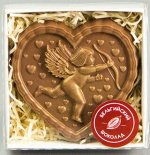 Шоколадная фигурка «Сердце с купидоном 1»