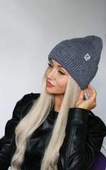 Вязаная шапка «Kanzas» (джинс)