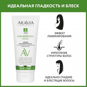 Маска биоламинирующая с коллагеном и комплексом аминокислот Collagen Silk Mask, 200 мл