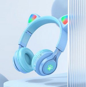 Наушники беспроводные HOCO W39 Cat ear Bluetooth, 400 мАч, TF, AUX