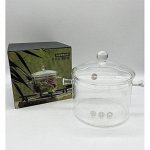 Кастрюля из жаропрочного стекла U. TE GLASS 1500 мл