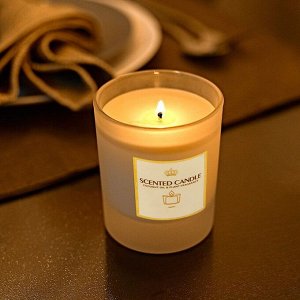Свеча ароматическая в стакане Scented Candle, 100мл (кокосовый воск)