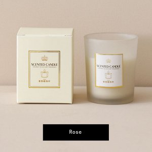 Свеча ароматическая в стакане Scented Candle, 100мл (кокосовый воск)