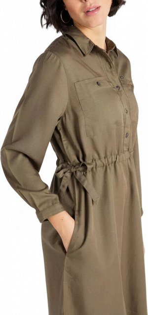 Lee Платье женское WORKER DRAPEY DRESS OLIVE GREEN