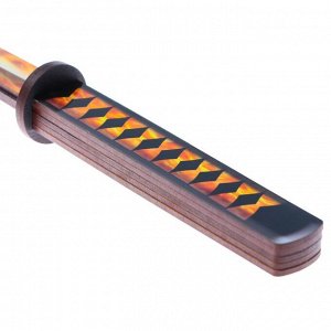 Деревянное оружие «Катана драгон с огнем», 65 см