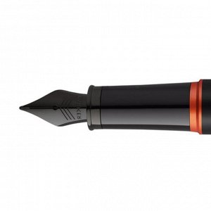 Ручка перьевая Parker Im Professionals Flame Orange, 0.8мм, в подарочной упаковке, стержень черный, корпус черно-оранжевый