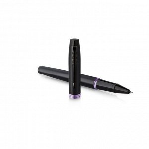 Ручка-роллер Parker Im Professionals Amethyst Purple, в подарочной упаковке, стержень черный, корпус черно-фиолетовый