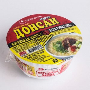 Лапша быстрого приготовления Nongshim Донсан говядина 86г