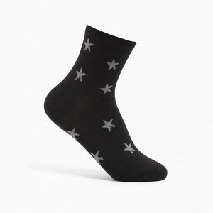Носки детские, цвет чёрный/звезды