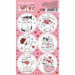 Наклейки для цветов и подарков "Котята", 16 х 9,5 см 9224788