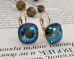 Серьги с кристаллами Swarovski