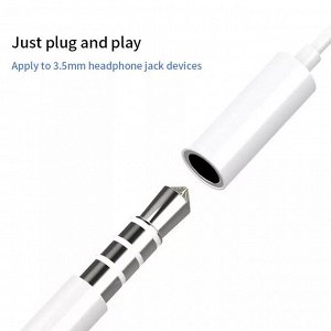 Переходник для наушников для lightning - jack 3,5"