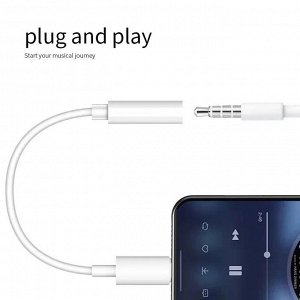 Переходник для наушников для lightning - jack 3,5"
