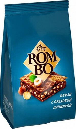 «Rombo» вафли с ореховой начинкой, 200 г.