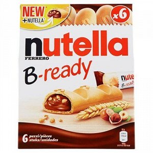 Хрустящая вафля с шоколадной начинкой Nutella B-ready / Нутелла / Нутела из Европы 132 гр
