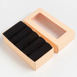 Набор носков MINAKU, 5 пар, цвет черный, (23 см)