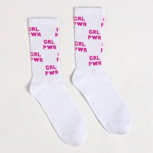 Носки GRL PWR, цвет белый