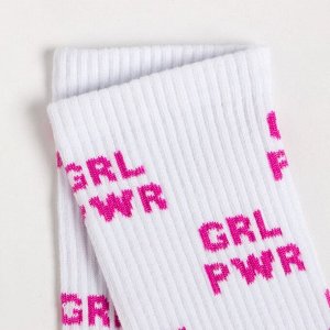 Носки GRL PWR, цвет белый