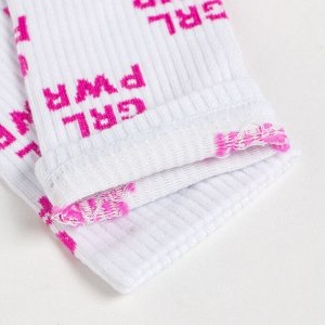 Носки GRL PWR, цвет белый