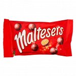 Шоколадное драже с хрустящим центром Maltesers  /  Шарики Мальтизерс в молочном шоколаде 40 гр