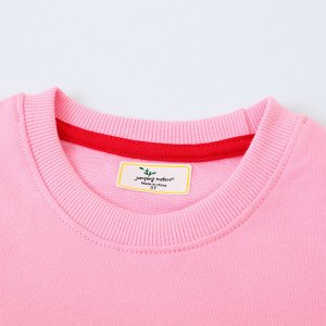 Детский розовый свитшот с принтом Единорог