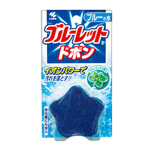 KOBAYASHI Очищающая таблетка для бачка с ароматом мяты, окрашивает воду в голубой цвет, 60гр.