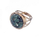 Кольцо Moon Paris, Ikita, разъемное, с агатом, MIK-22.10-039 (зеленый)