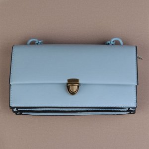 Застёжка для сумки, 3 x 2 см, цвет бронзовый