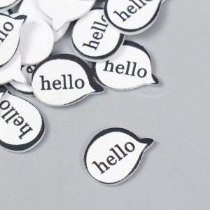 Декор дерево для творчества «Выноска - hello», набор 25 шт., 1.5x2 см
