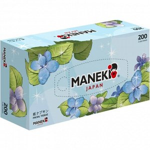 Салфетки бумажные ""Maneki"", серия Dream 2 слоя, белые, 200 шт./коробка