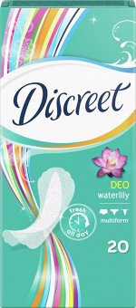 ПРОКЛАДКИ ЕЖЕДНЕВНЫЕ `DISCREET` DEO WATERLILY 20 ШТ