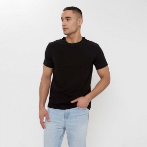 Футболка мужская MINAKU SLIM FIT: чёрная