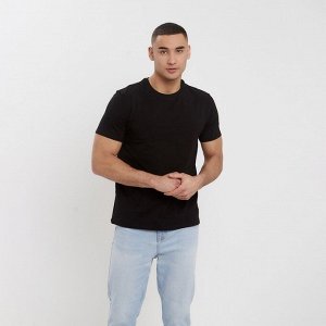 Футболка мужская MINAKU SLIM FIT: чёрная
