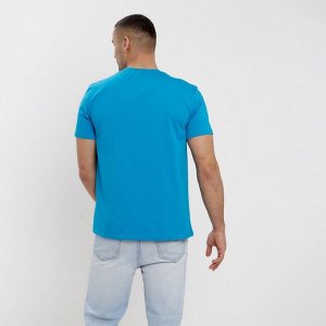 Футболка мужская MINAKU REGULAR FIT: бирюза