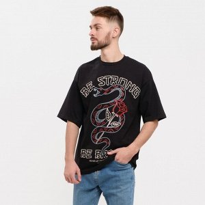 Футболка мужская KAFTAN "Be strong", черный.