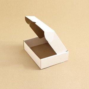 Коробка белая для упаковки 210*210*90 мм плотная